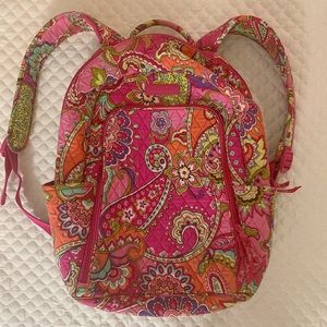 Vera Bradley Pink Swirls Laptop Backpack